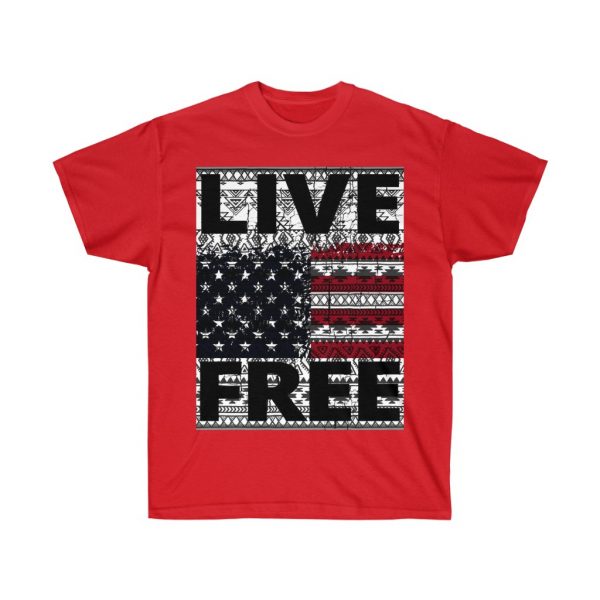 Live Free - USA Inspired - Unisex Ultra Cotton Tee | 21977 8