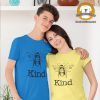 Mom and Son wearing "Bee Kind" t-shirts