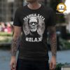 t-shirt with Frankenstein - Frankie says relax