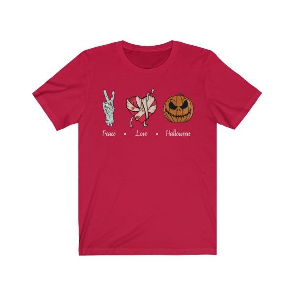 Peace, Love & Halloween T-shirt | 18446 4