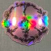 floral peace holographic sticker