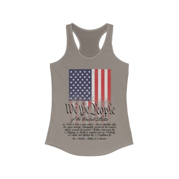 We The People American Flag - Women's Ideal Racerback Tank | 19379