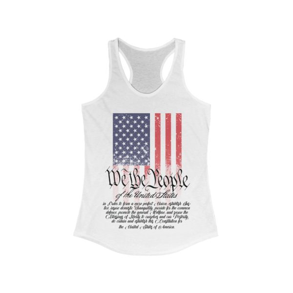 We The People American Flag - Women's Ideal Racerback Tank | 19384