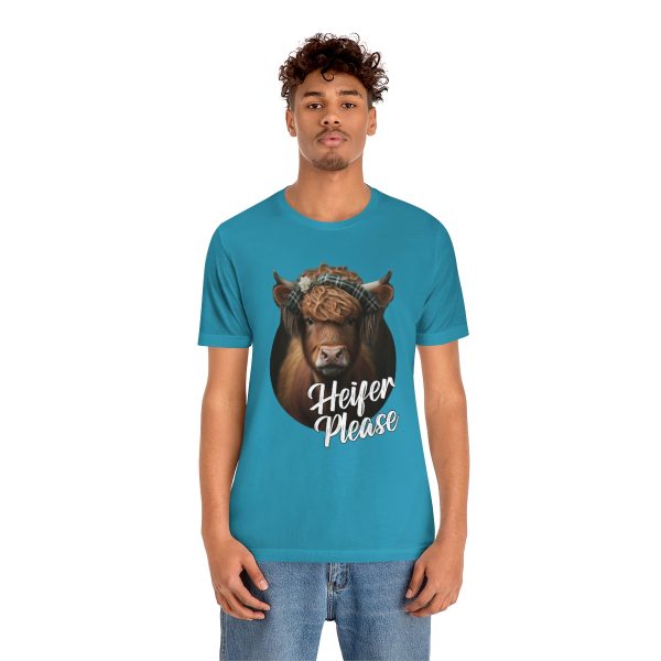 Heifer Please Highland Cow Funny T-shirt | Heifer Please | Short Sleeve Tee | 18054 2
