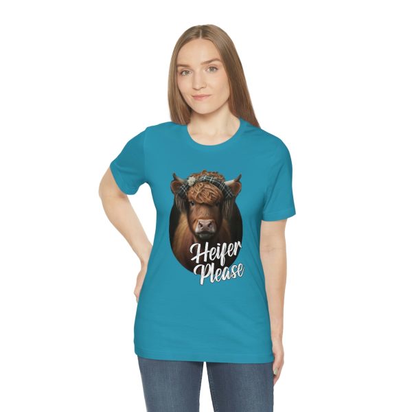 Heifer Please Highland Cow Funny T-shirt | Heifer Please | Short Sleeve Tee | 18054 3