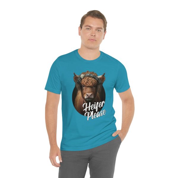 Heifer Please Highland Cow Funny T-shirt | Heifer Please | Short Sleeve Tee | 18054 4