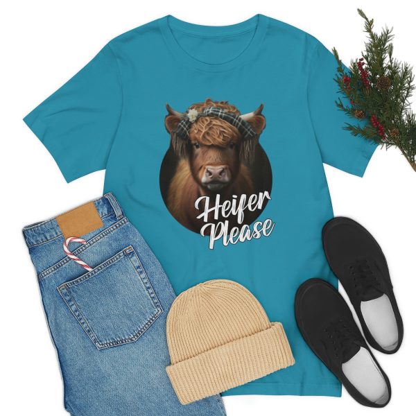 Heifer Please Highland Cow Funny T-shirt | Heifer Please | Short Sleeve Tee | 18054 6