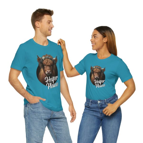 Heifer Please Highland Cow Funny T-shirt | Heifer Please | Short Sleeve Tee | 18054 8