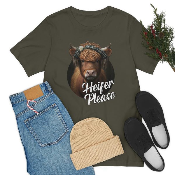 Heifer Please Highland Cow Funny T-shirt | Heifer Please | Short Sleeve Tee | 18062 15