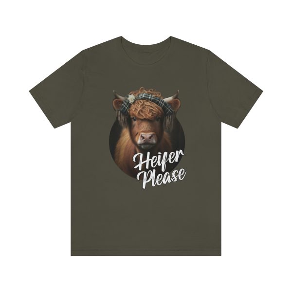 Heifer Please Highland Cow Funny T-shirt | Heifer Please | Short Sleeve Tee | 18062 9