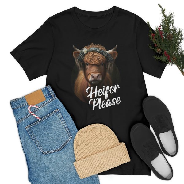 Heifer Please Highland Cow Funny T-shirt | Heifer Please | Short Sleeve Tee | 18102 15