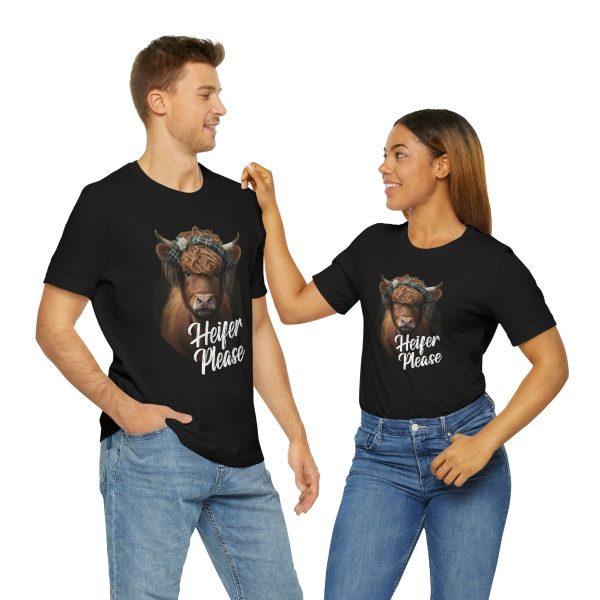 Heifer Please Highland Cow Funny T-shirt | Heifer Please | Short Sleeve Tee | 18102 17