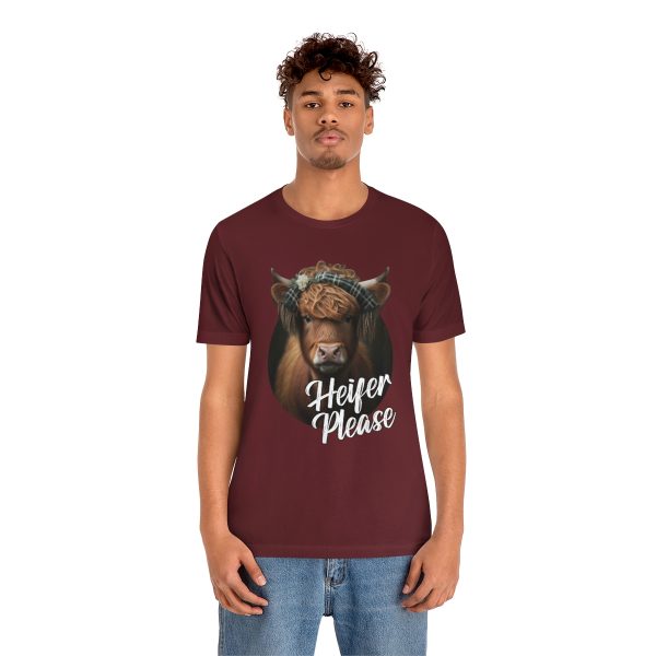 Heifer Please Highland Cow Funny T-shirt | Heifer Please | Short Sleeve Tee | 18374 11