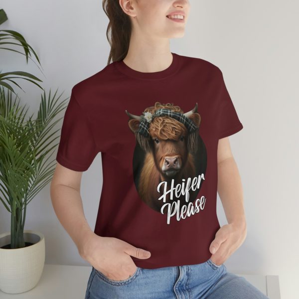 Heifer Please Highland Cow Funny T-shirt | Heifer Please | Short Sleeve Tee | 18374 14