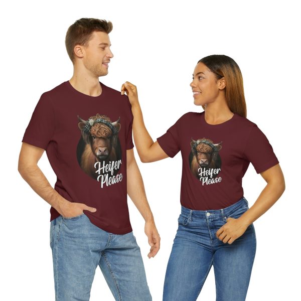 Heifer Please Highland Cow Funny T-shirt | Heifer Please | Short Sleeve Tee | 18374 17