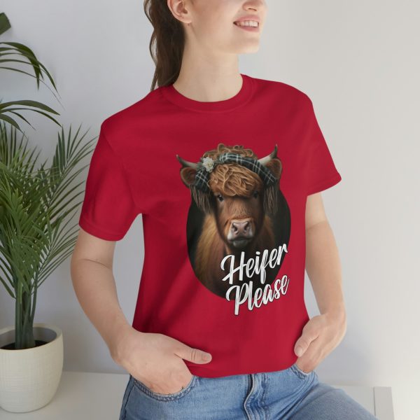 Heifer Please Highland Cow Funny T-shirt | Heifer Please | Short Sleeve Tee | 18446 14