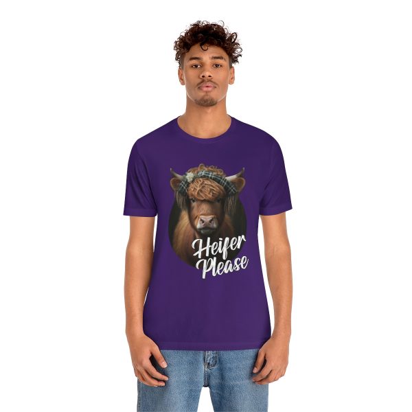 Heifer Please Highland Cow Funny T-shirt | Heifer Please | Short Sleeve Tee | 18510 11