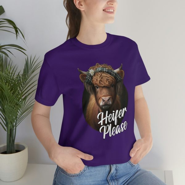 Heifer Please Highland Cow Funny T-shirt | Heifer Please | Short Sleeve Tee | 18510 14