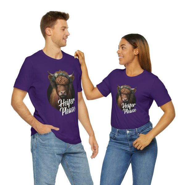 Heifer Please Highland Cow Funny T-shirt | Heifer Please | Short Sleeve Tee | 18510 17