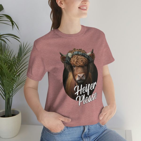 Heifer Please Highland Cow Funny T-shirt | Heifer Please | Short Sleeve Tee | 61823 14