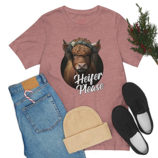 Heifer Please Highland Cow Funny T-shirt | Heifer Please | Short Sleeve Tee | 61823 15