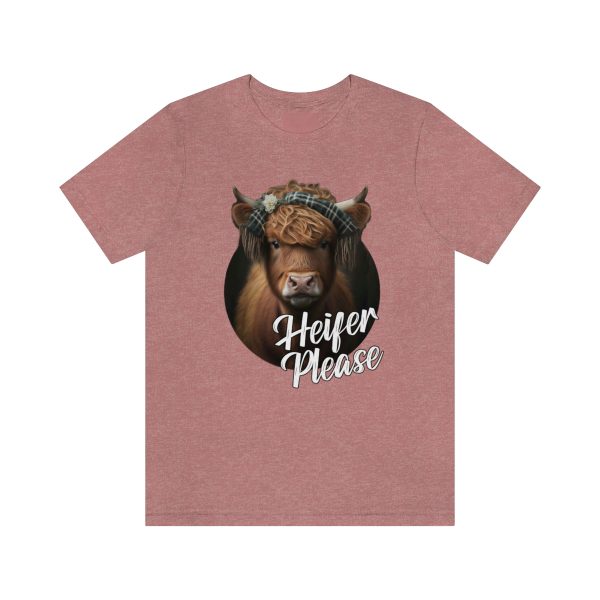 Heifer Please Highland Cow Funny T-shirt | Heifer Please | Short Sleeve Tee | 61823 9