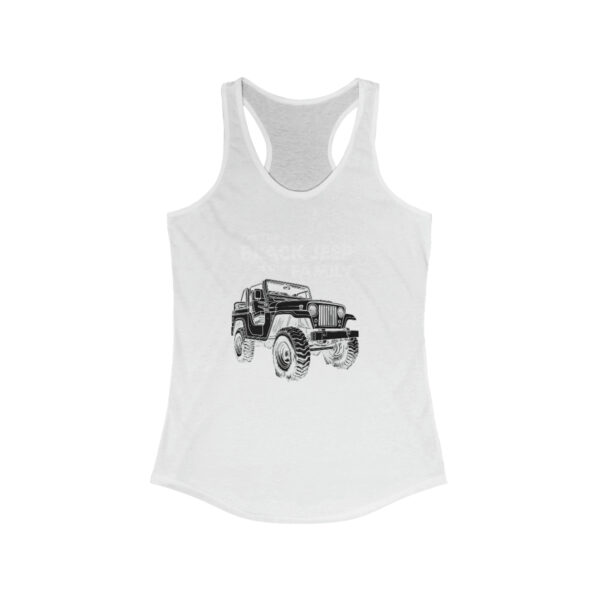 Jeep tank top for women, I'm The Black Jeep of the Family - Women's Ideal Racerback Tank | 19384