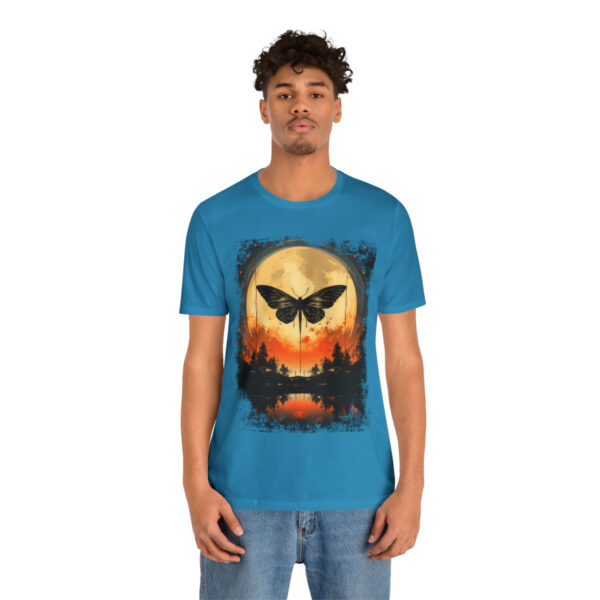 Lunar Moth Harmony Graphic T-shirt Unisex Jersey Short Sleeve Tee | 18054 3