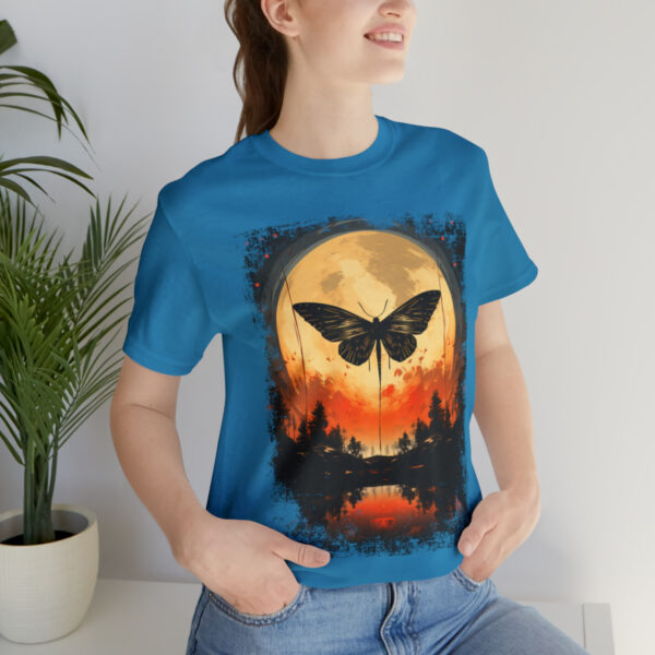 Lunar Moth Harmony Graphic T-shirt Unisex Jersey Short Sleeve Tee | 18054 8