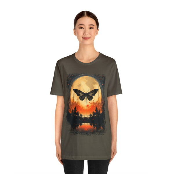 Lunar Moth Harmony Graphic T-shirt Unisex Jersey Short Sleeve Tee | 18062 2