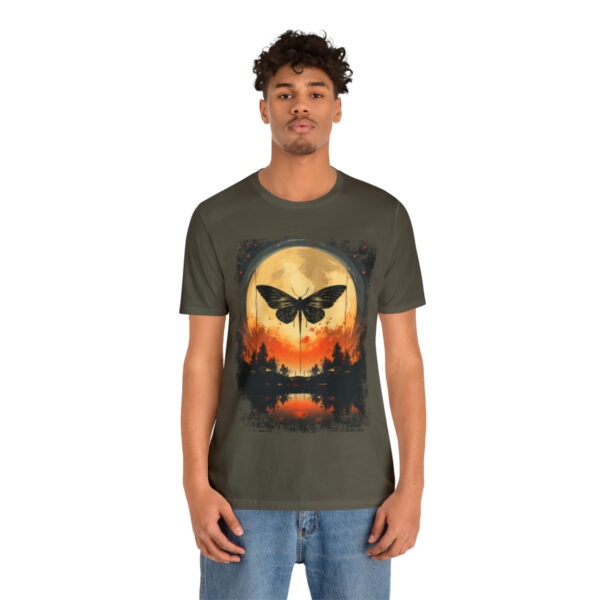 Lunar Moth Harmony Graphic T-shirt Unisex Jersey Short Sleeve Tee | 18062 3