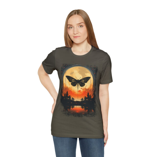 Lunar Moth Harmony Graphic T-shirt Unisex Jersey Short Sleeve Tee | 18062 4