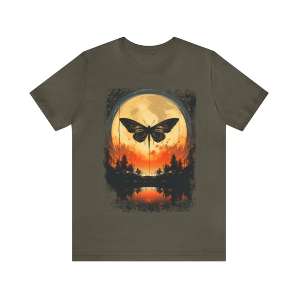 Lunar Moth Harmony Graphic T-shirt Unisex Jersey Short Sleeve Tee | 18062