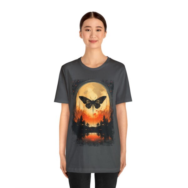 Lunar Moth Harmony Graphic T-shirt Unisex Jersey Short Sleeve Tee | 18070 2