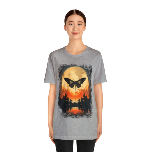 Lunar Moth Harmony Graphic T-shirt Unisex Jersey Short Sleeve Tee | 18078 2
