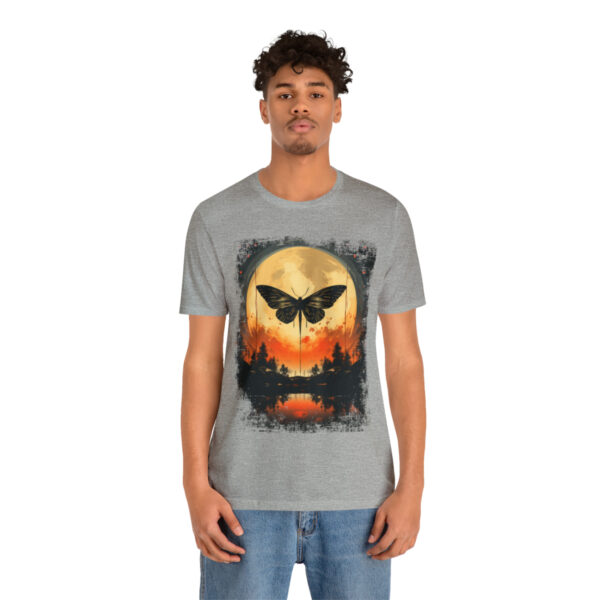 Lunar Moth Harmony Graphic T-shirt Unisex Jersey Short Sleeve Tee | 18078 3