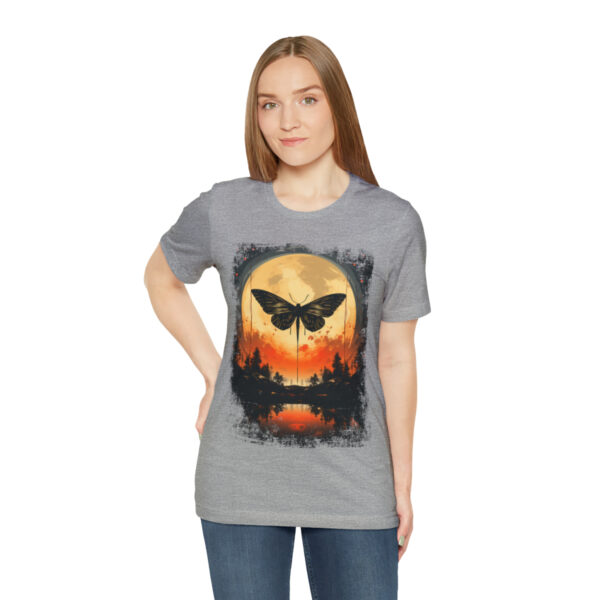 Lunar Moth Harmony Graphic T-shirt Unisex Jersey Short Sleeve Tee | 18078 4