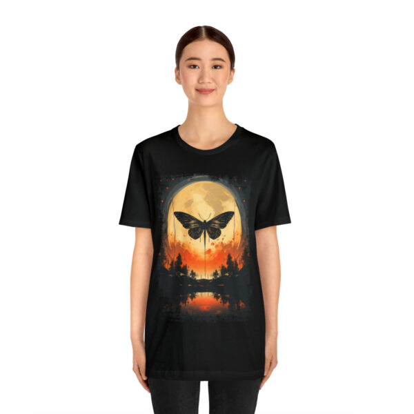 Lunar Moth Harmony Graphic T-shirt Unisex Jersey Short Sleeve Tee | 18102 2