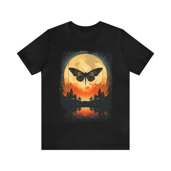 Lunar Moth Harmony Graphic T-shirt Unisex Jersey Short Sleeve Tee | 18102