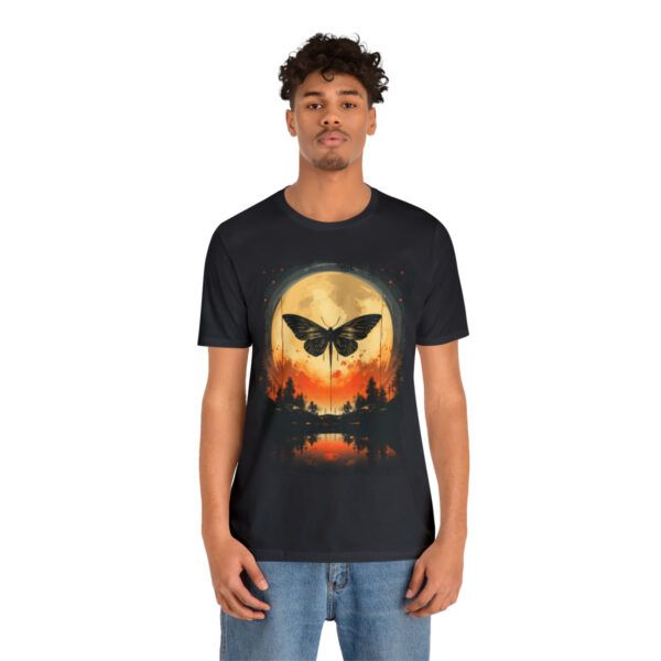 Lunar Moth Harmony Graphic T-shirt Unisex Jersey Short Sleeve Tee | 18142 3