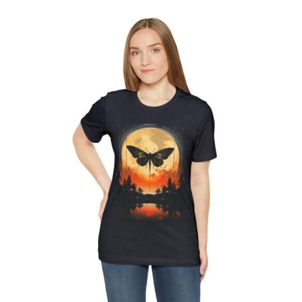 Lunar Moth Harmony Graphic T-shirt Unisex Jersey Short Sleeve Tee | 18142 4