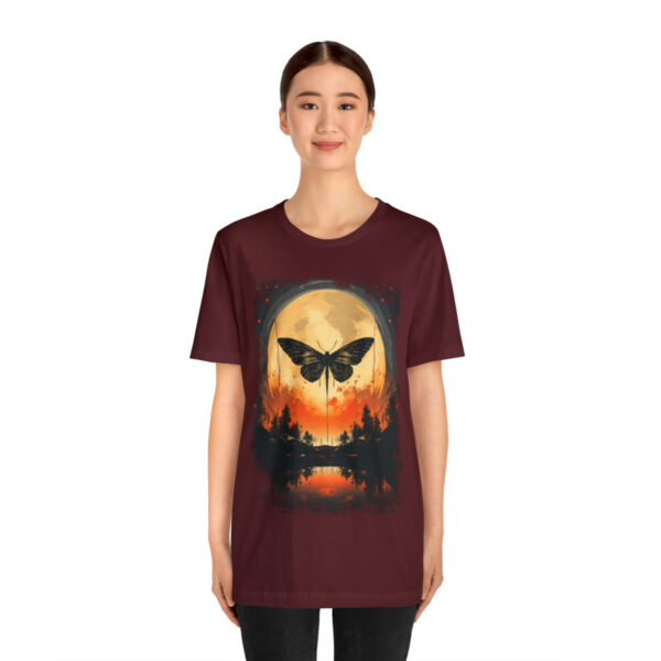 Lunar Moth Harmony Graphic T-shirt Unisex Jersey Short Sleeve Tee | 18374 2