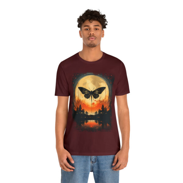 Lunar Moth Harmony Graphic T-shirt Unisex Jersey Short Sleeve Tee | 18374 3