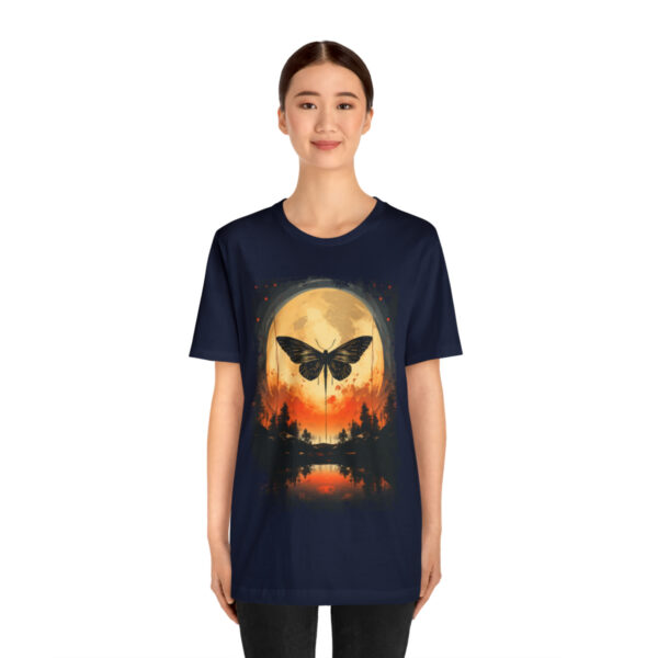 Lunar Moth Harmony Graphic T-shirt Unisex Jersey Short Sleeve Tee | 18398 2