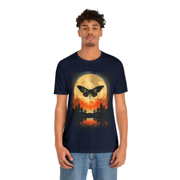 Lunar Moth Harmony Graphic T-shirt Unisex Jersey Short Sleeve Tee | 18398 3