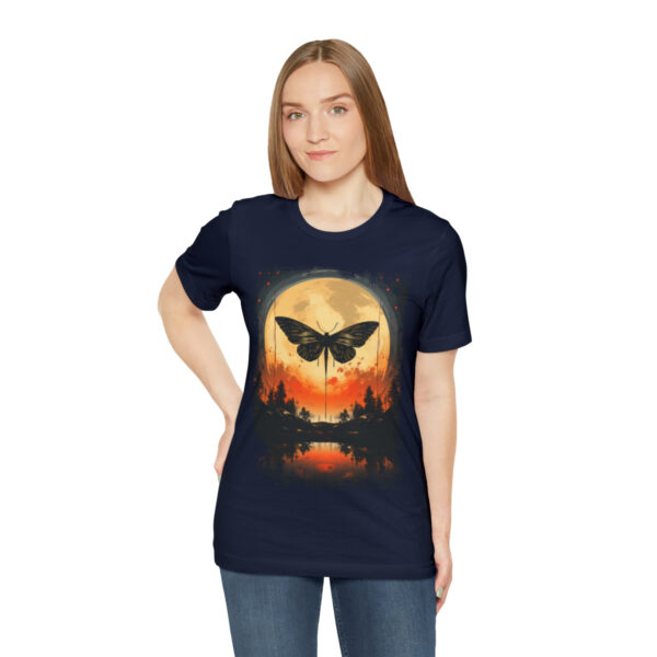 Lunar Moth Harmony Graphic T-shirt Unisex Jersey Short Sleeve Tee | 18398 4
