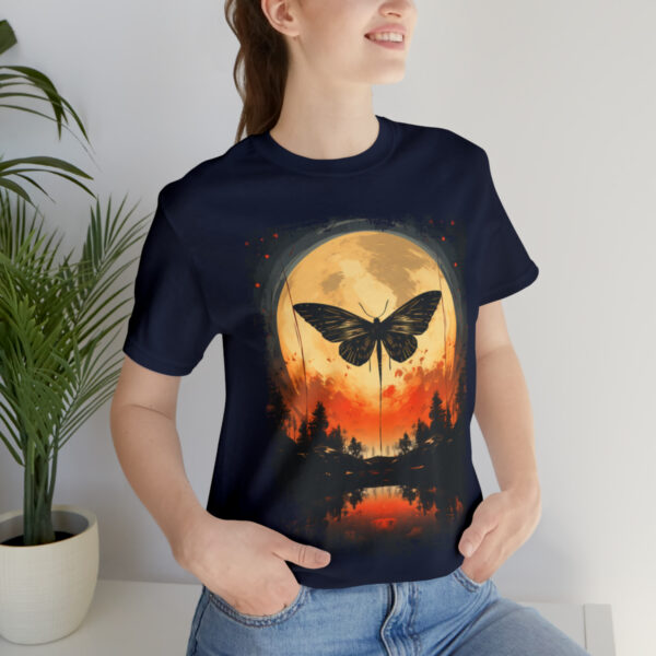 Lunar Moth Harmony Graphic T-shirt Unisex Jersey Short Sleeve Tee | 18398 8