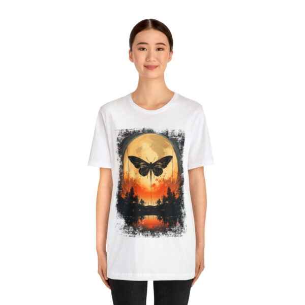 Lunar Moth Harmony Graphic T-shirt Unisex Jersey Short Sleeve Tee | 18542 2