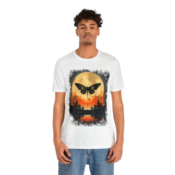 Lunar Moth Harmony Graphic T-shirt Unisex Jersey Short Sleeve Tee | 18542 3