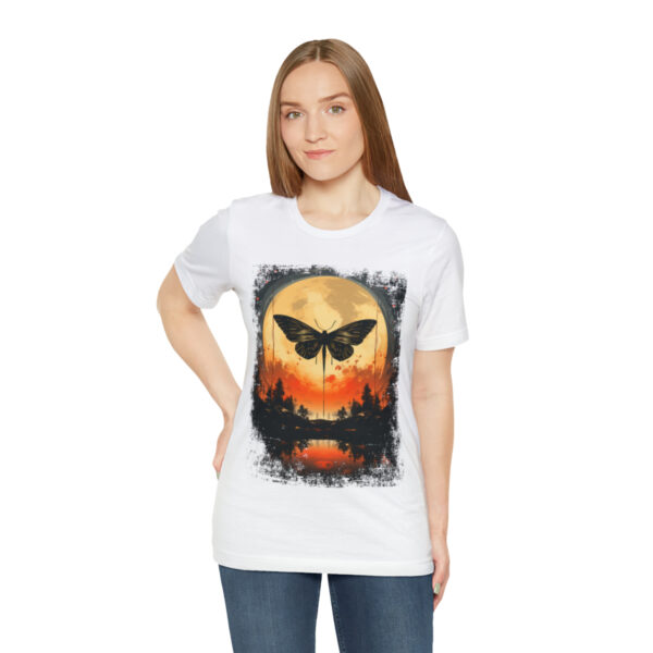 Lunar Moth Harmony Graphic T-shirt Unisex Jersey Short Sleeve Tee | 18542 4